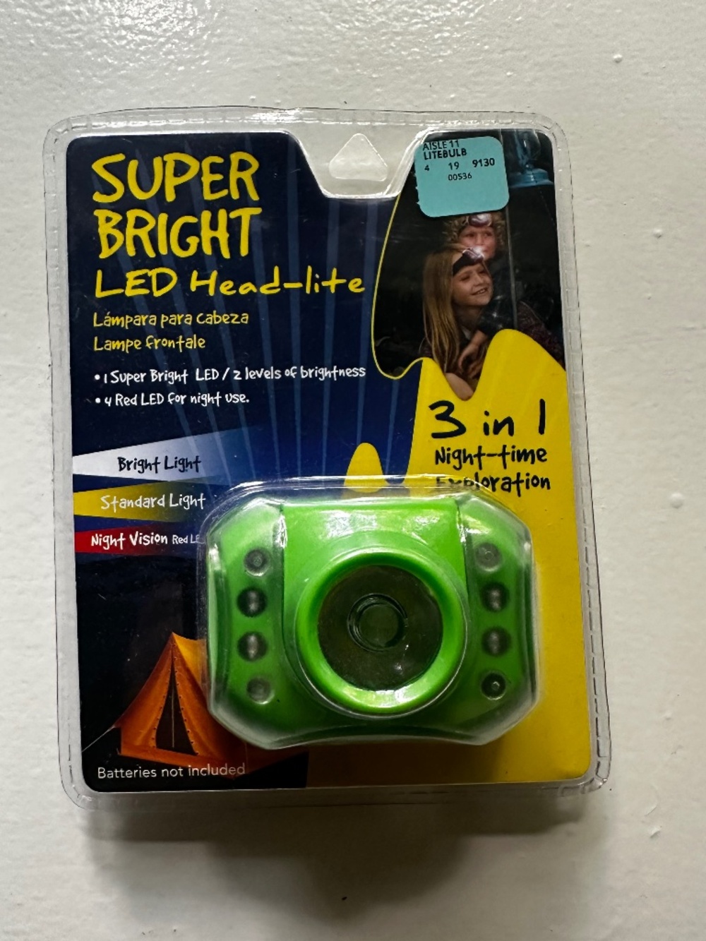 Super Bright Green LED Head-Lite | 3-in-1 Night Vision Headlamp